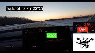 Tesla EV at -9°F (-23°C) - 2023 Model Y AWD LR Winter Experience