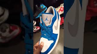 AIR JORDAN 1 LOW "TRUE BLUE" IN HAND! #viral #shorts #sneakershorts #jordan1low #jordan #trueblue