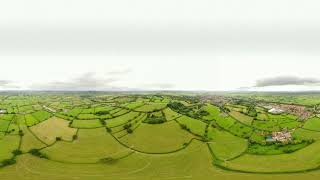 Somerset UK - Glastonbury and The Tor 360° Panorama