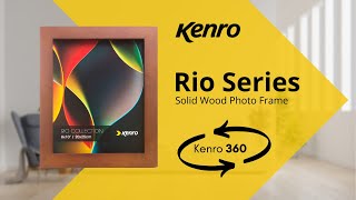 Kenro Rio Classic Dark Oak Photo Frame - 360 degree video