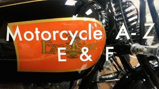 Classic Motorcycle  A- Z   the letters E & F