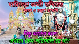 দারিবেড়া কালী মন্দির /Dariberya Kali Tample /কালী মন্দিরের পূজো ও সন্ধ্যা আরতি /কেন পাঁঠাবলি হয় না?