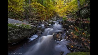 Photographing Enders Falls in Connecticut