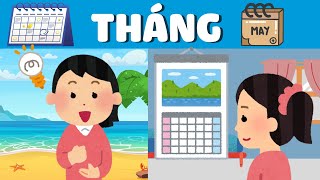 Month | Dạy bé học Tiếng Anh về các tháng trong năm | Từ vựng | Vocabulary| Song ngữ