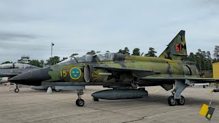 Swedish Armed Forces Flight day | Försvarsmakten Flygdag 2024 | Jas 39 Gripen, Viggen, Draken