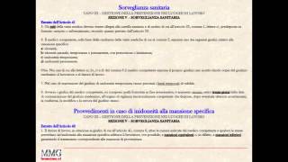 Principi comuni - Parte 9: sorveglianza sanitaria e medico competente