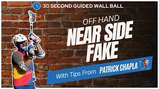 Near Side fake | Off Hand | 30 Seconds | With Coaching | POWLAX Lacrosse Wall Ball Wizardry