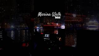 Marina Walk Dubai inside water taxi