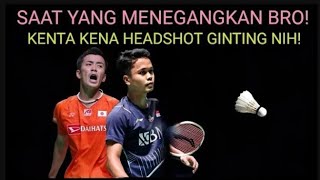 😱 WOW KEREN NIH! Anthony Sinisuka Ginting vs Kenta Nishimoto. Badminton Bulutangkis