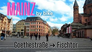 Fahrradfahrt durch Mainz | Goethestraße bis Fischtor [2023]