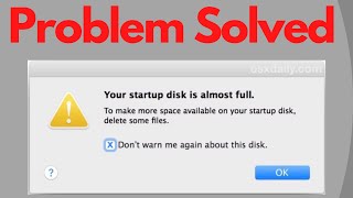 Macbook startup disk full | Your Startup Disk is almost full | Startup disk full on MacBook