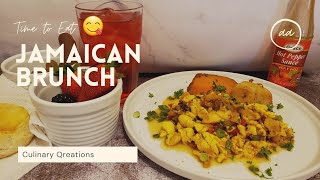 Brunch: Ackee | Saltfish| Green Banana | Fresh Fruit | Tamarind