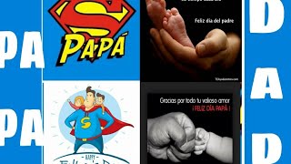 TARGETITAS PARA EL DIA DEL PADRE /TARGETAS PAPA' / FRASES.HAPPY FATHER'S DAY