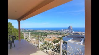 A sunny luxury villa with panoramic sea views, for sale, Calpe, Costa Blanca, Spain, 795000 Euros.