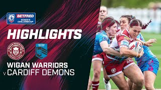 Highlights | Wigan Warriors v Cardiff Demons | 2024 Betfred Women's Challenge Cup Quarter-Final