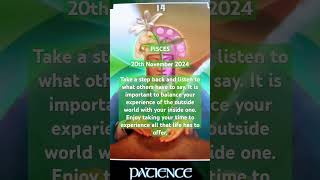 PISCES ♓ TAROT TODAY 20th November 2024 #PISCES #Daily #reading #Tarot