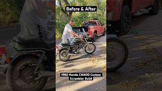 Before and After Custom Scrambler Build.  #motorcyles #scrambler