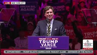 FULL SPEECH: Tucker Carlson Delivers Remarks at Madison Square Garden