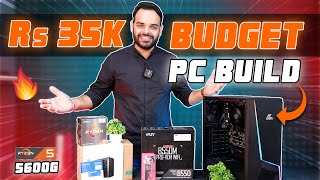 Rs 35000 Budget Gaming & Editing PC Build In 2023 | Ryzen 5 5600G PC Build at Jetlap Technologies