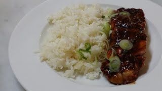 Teriyaki salmon  -   Salmón teriyaki