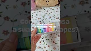 2 maneiras de usar suas washi tapes #papelaria #papelariafofa #produtoparavoce #washitape