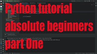 Python tutorial for absolute beginners - 8 hours - Part one - October 2023 - c236c065