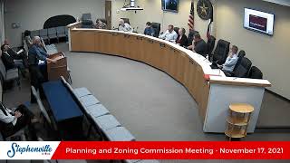 11/17/2021 - Planning and Zoning Commission Meeting Part 1