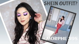 SHEIN OUTFIT + MORPHE 39S PALETTE TUTORIAL!