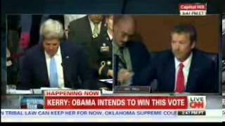 HEATED  Rand Paul Storms John Kerry, Gets  Owned  at Syria Military Action Hearing   9 3 2013 Low)