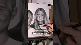 Tutorial na intensywną czerń ołówkiem na rysunku. #tutorial #rysunek