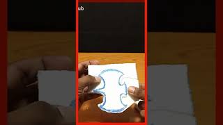 DIY foam cutter | How to cut batman logo from DIY foam cutter #shorts