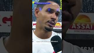 Lucas Veríssimo fala após o empate no Clássico contra o Santos pelo Brasileirão #posjogo #futebol