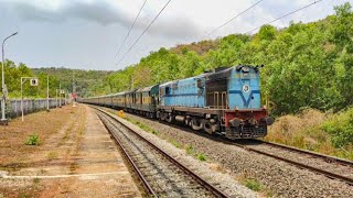 Magnificent Konkan Railway:Chugging Alco:12201 LTT Kochuveli Garib Rath Exp Ignores Loliem