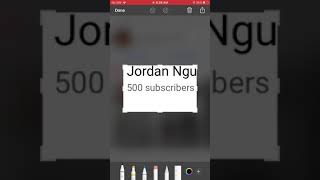 Thank you for 500 subscribers