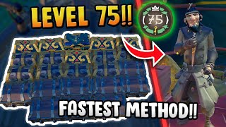 How to get LEVEL 75 in the Gold Hoarders QUICK & EASY | Sea of Thieves