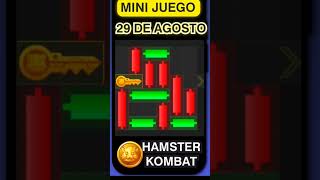 Mini juego 29 de agosto Hamster Kombat #hamsterkombat #fyp #parati #youtubeshorts #crypto #airdrop