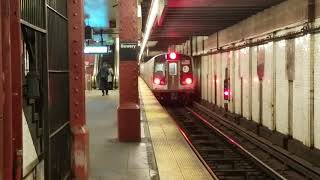 MTA NYCT: Brooklyn bound R179 Z train departing Bowery