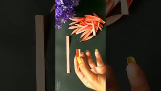 beautiful paper leaves making idea #shorts #youtubeshorts