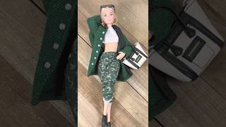 Green outfit #miniatures #dolls #dollclothes #ootd #outfitoftheday #barbieclothes