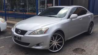 2008 Lexus IS 250 with 20" XIX31 wheels leaving RimTyme Stone Mountain