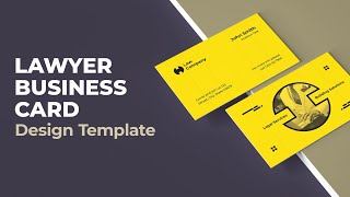 Legal Services Business Card Design Template