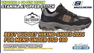 Unboxing & review on feet SKECHERS STAMINA AT UPPER STITCH MENS TRAIL OUTDOOR SHOES 100% ORIGINAL