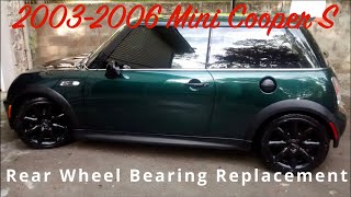 How to Change out a 2003-2006 Mini Cooper S Rear Wheel Bearing