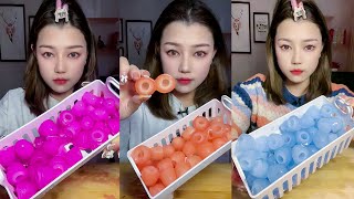 ASMR MUKBANG ICE EATING CRUNCHY SOUNDS