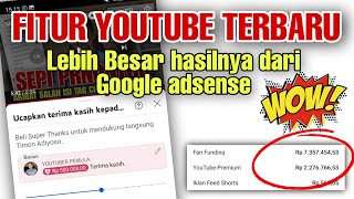 Penghasilan Adsense Youtube sekarang kalah Sama Fitur ini ⁉️