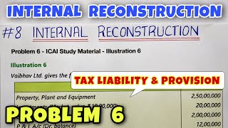 #8 Internal Reconstruction - Problem 6 - ICAI Illustration 6 - By Saheb Academy