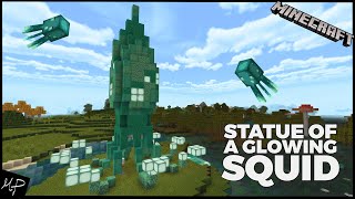 Большая СТАТУЯ СВЕТЯЩЕГОСЯ СПРУТА в MINECRAFT 1.17/ How to build a Glowing Squid Statue