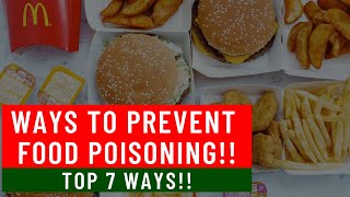 7 Ways to prevent food poisoning - Top 7 Natural Home Remedies For Food Poisoning