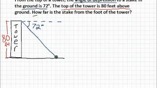 Angle of Depression Word Problem