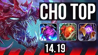 CHO'GATH vs DR. MUNDO (TOP) | 57k DMG | EUW Diamond | 14.19